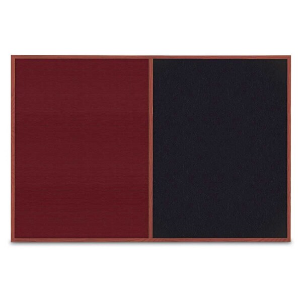 Slim Style Indoor Enclosed Corkboard, 42